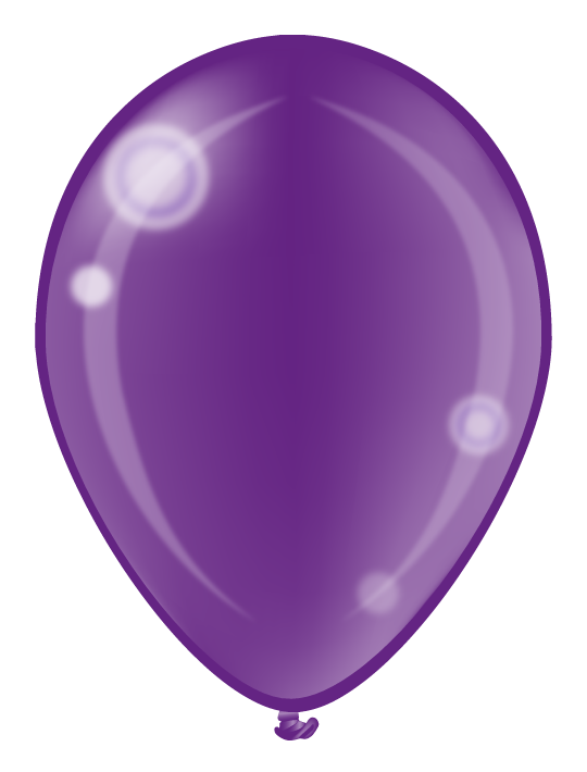Globos de colores violeta